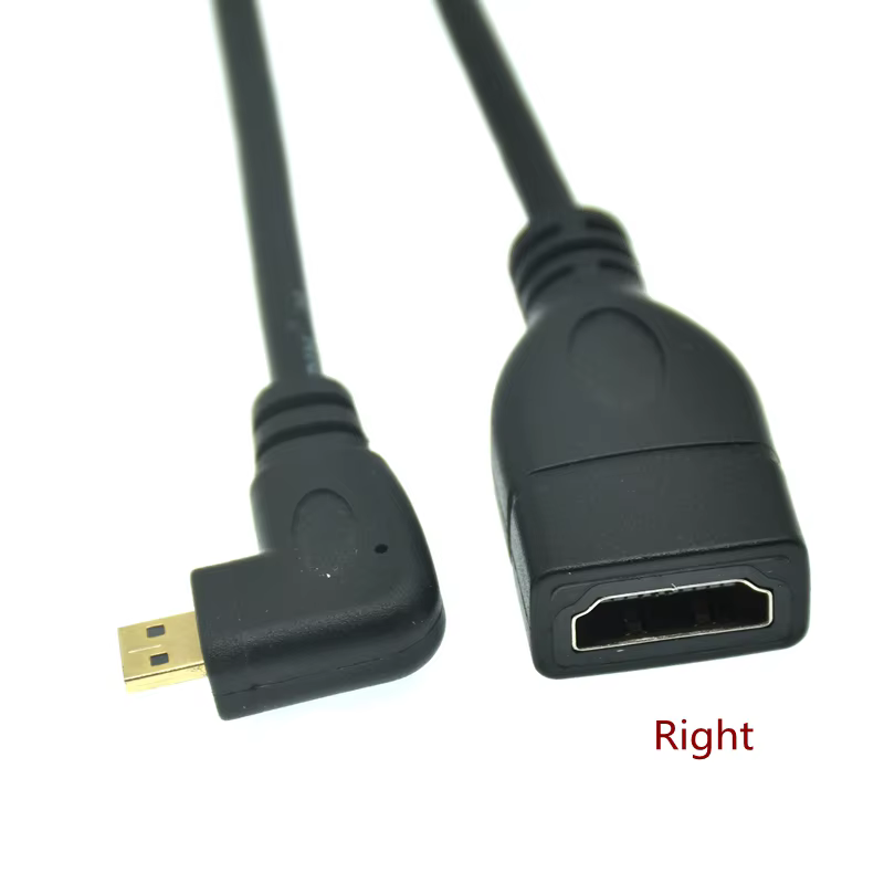 Cable Micro HDMI angular vista frontal