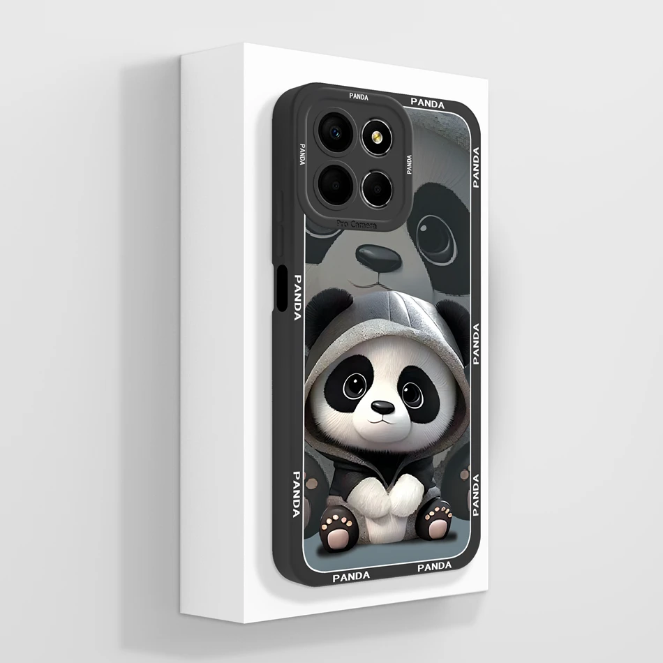 Funda de silicona líquida con diseño artístico para Honor X8 X8A