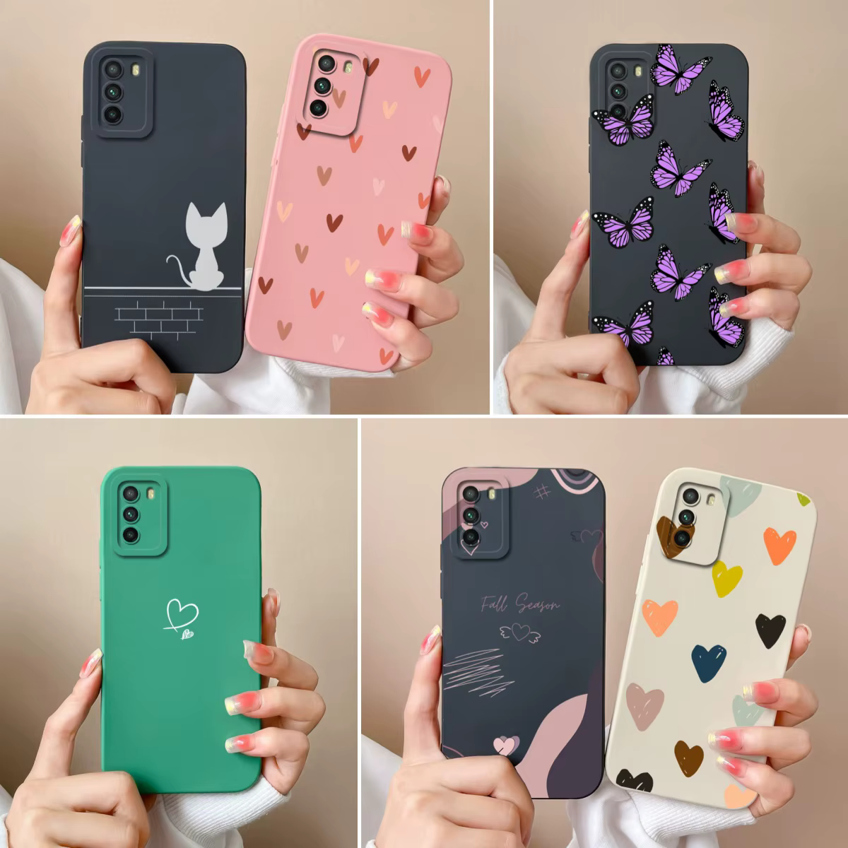 Funda Silicona Xiaomi Poco M3 Pro – Diseño Corazón Protección Cámara