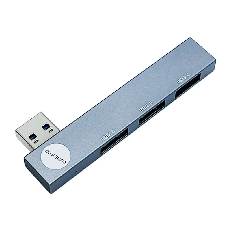 Hub USB visto desde ángulo