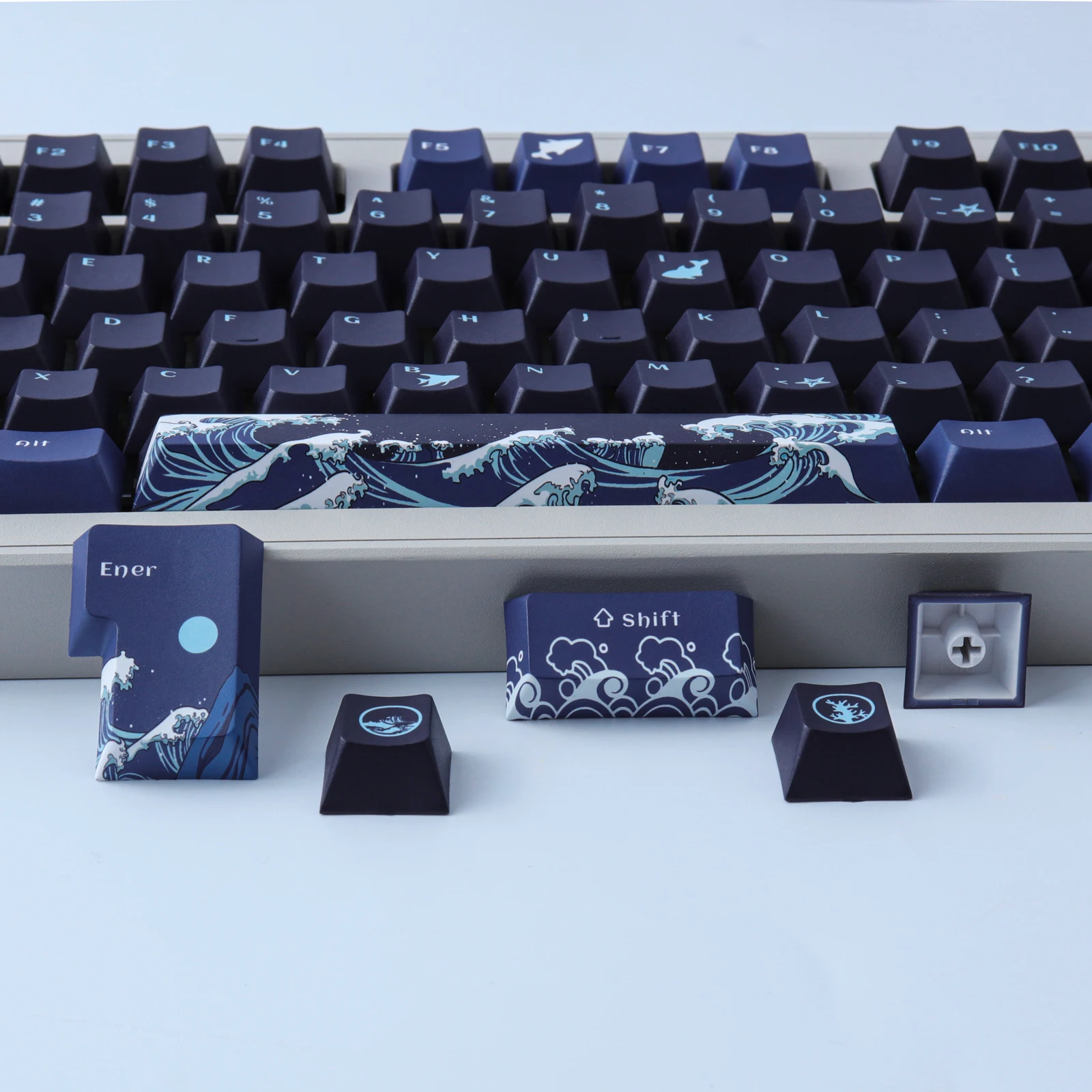 Teclas PBT Coralina Sea para Teclado Mecánico MX Switch