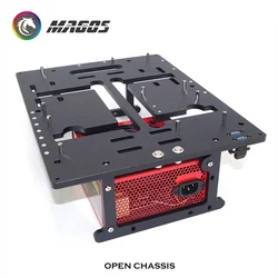 Chasis Abierto Aluminio con Refrigeración Líquida para PC MATX/ATX