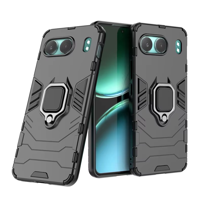 Vista frontal de la funda con bisel elevado visible