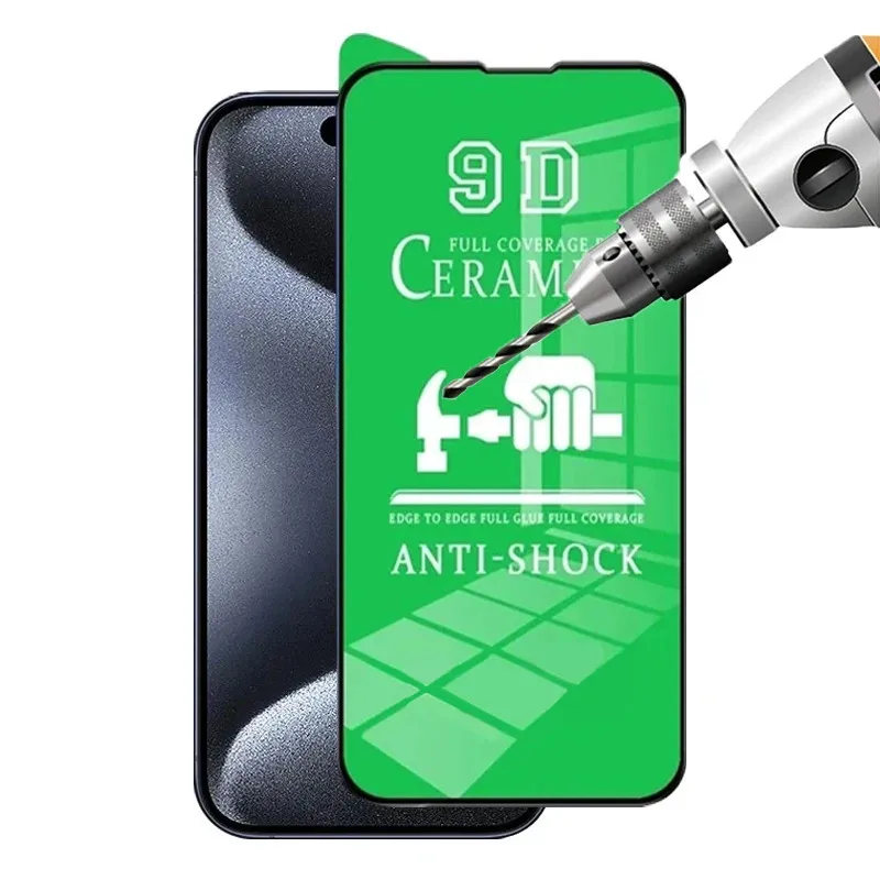Protector de pantalla cerámico HD para iPhone 8–16 sin cristal - imagen 3