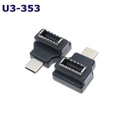 Adaptador PCIe USB-C con Puertos Frontales para Conexión USB