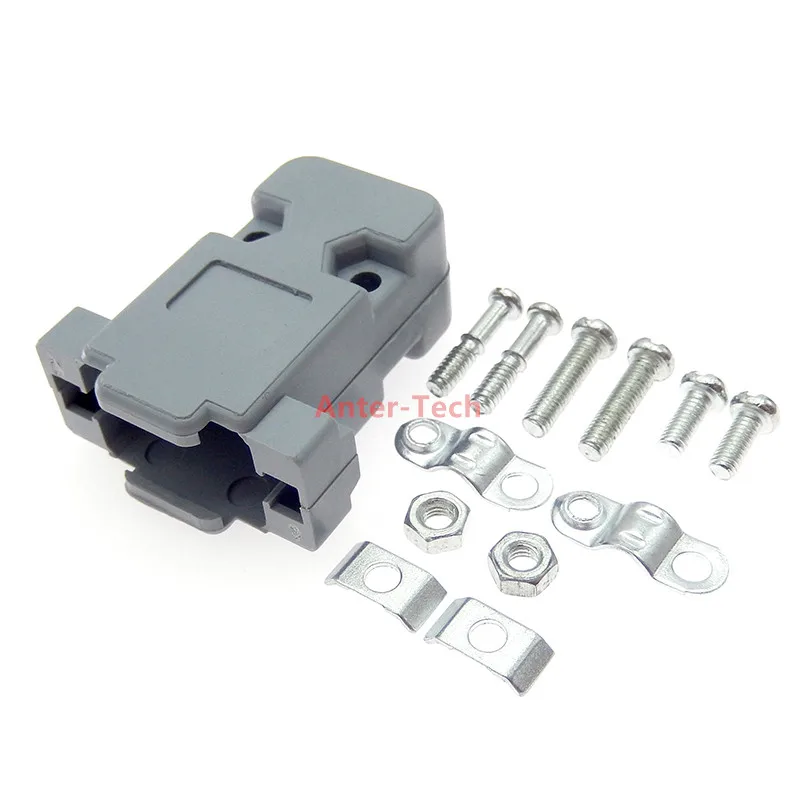 Vista lateral del conector DB9 para soldadura en PCB