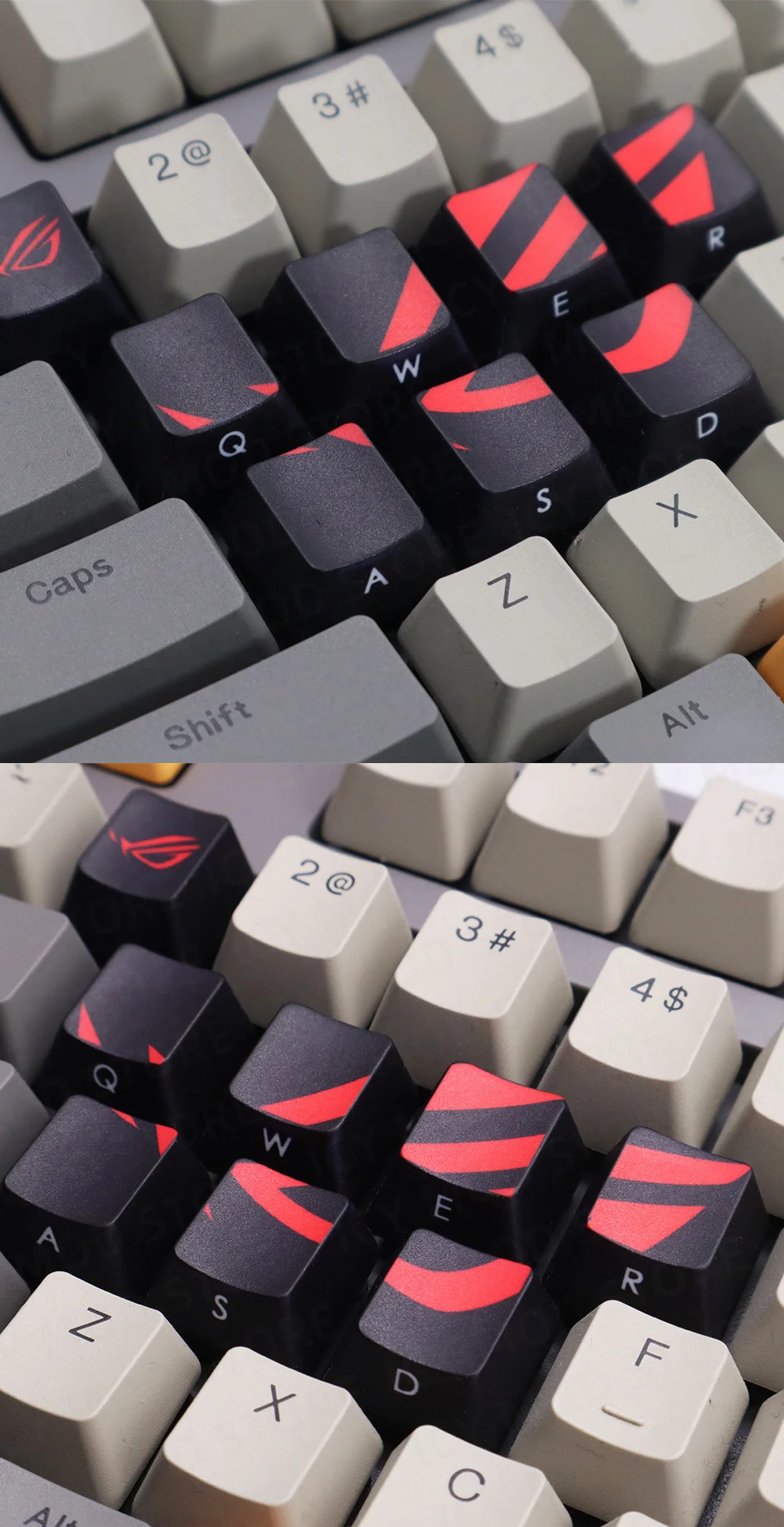 Diseño gaming ROG para teclado mecánico