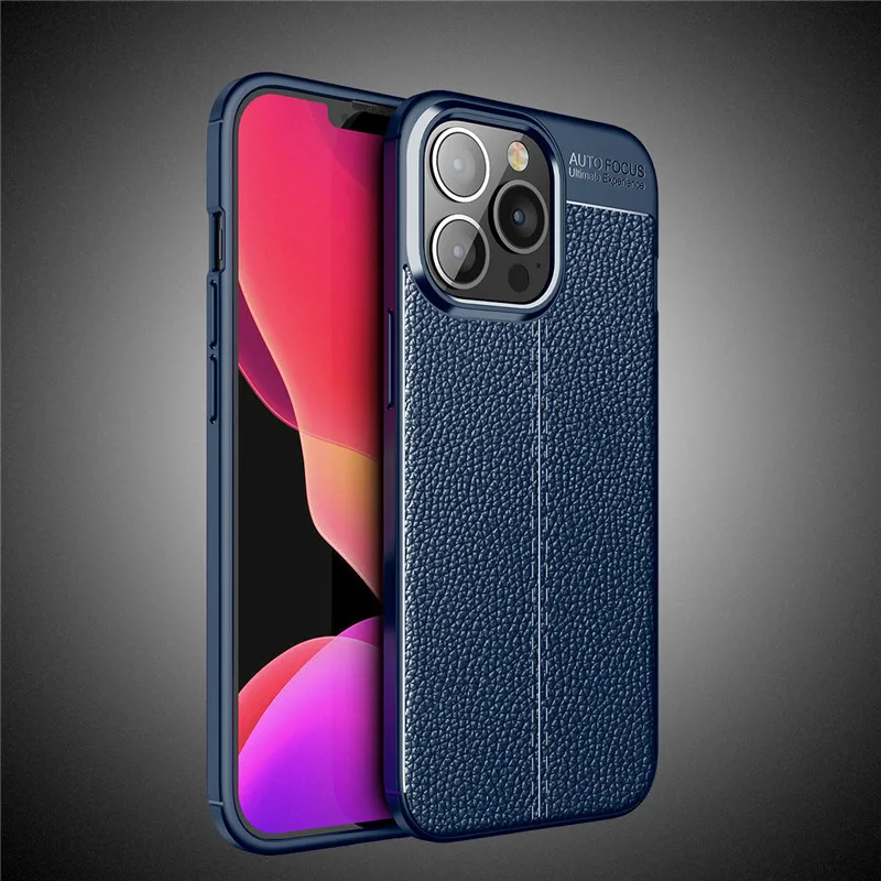 Funda TPU Apple iPhone 13 Pro Max Antigolpes Cuero Suave Trasera - imagen 5
