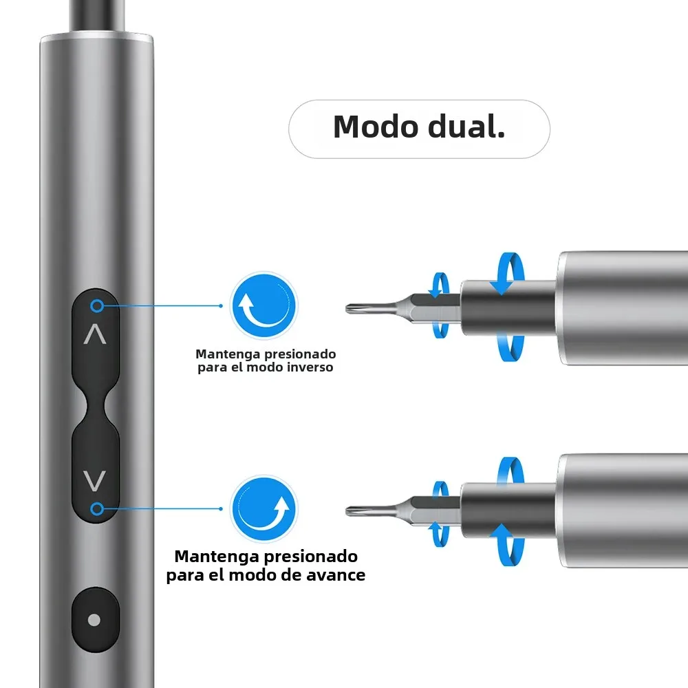 Destornillador Eléctrico de Precisión – Kit Recargable para Móvil y PC - imagen 2
