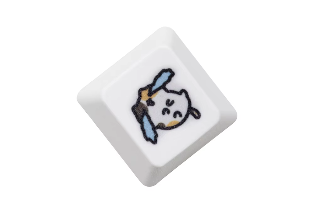 Keycap Calico Kitty en teclado gaming
