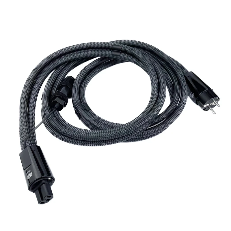 Dragon Source Cable Alimentación C13 a C19 Plateado PSS HiFi Schuko - imagen 2