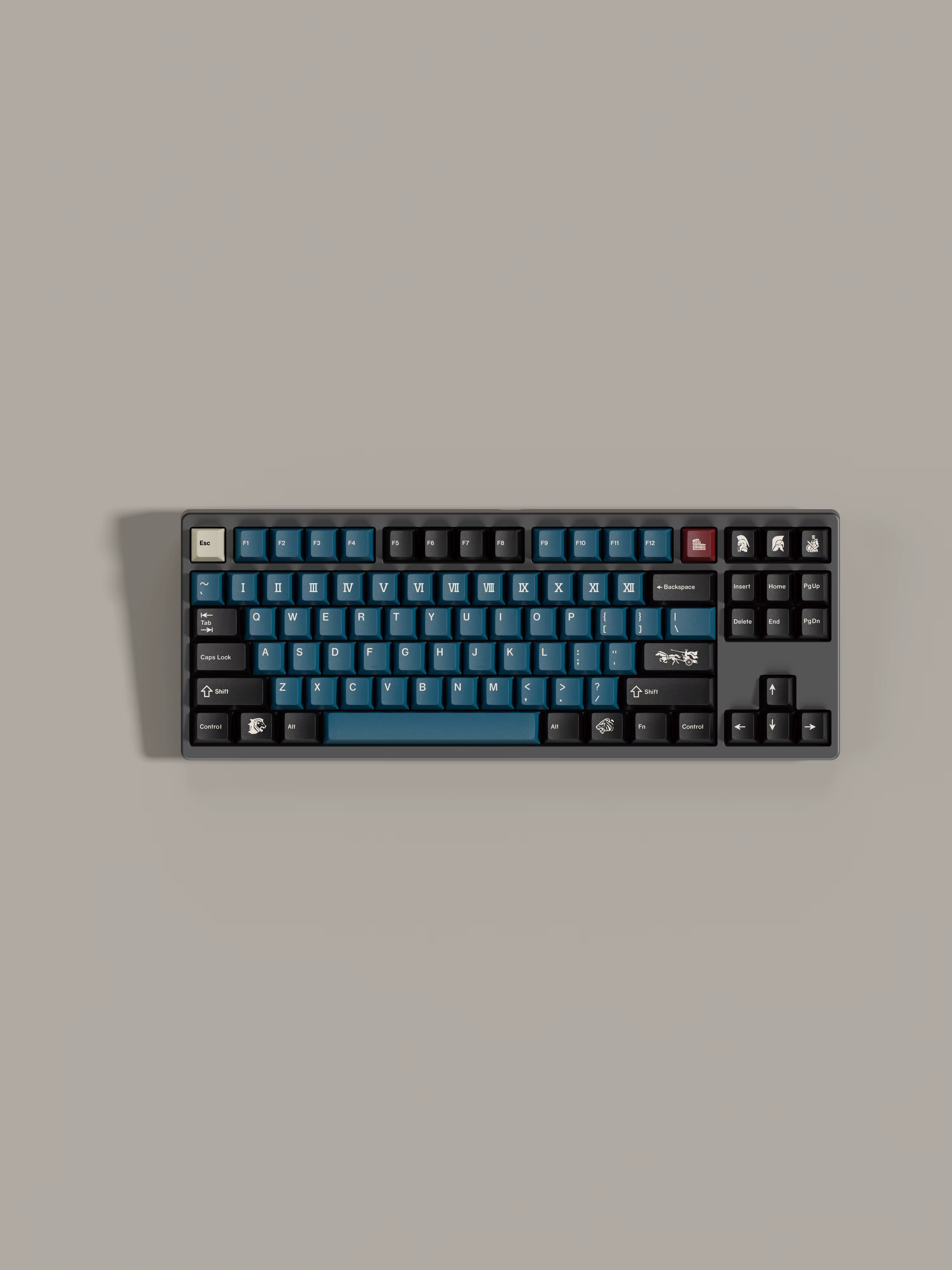 Teclas PBT GMK con diseño de gladiador