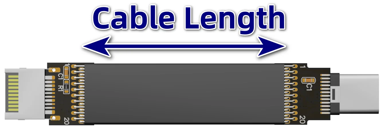 Cable plano plegable de 1.4 mm de grosor