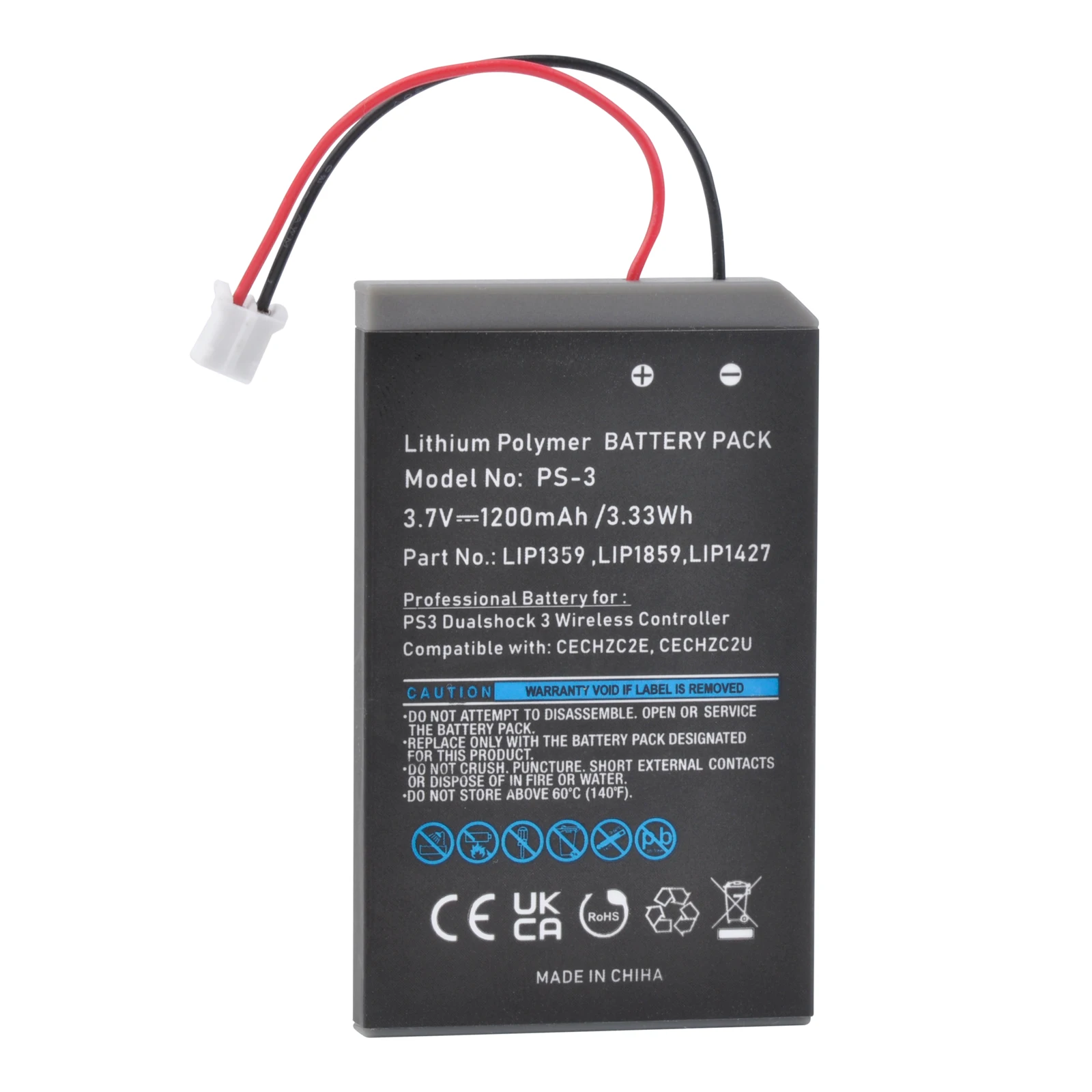 Batería para Controlador PS3 Batmax LIP1359 LIP1859 LIP1427, Batería para Sony Playstation 3 Dualshock 3 PS3, Controlador Bluetooth - imagen 4