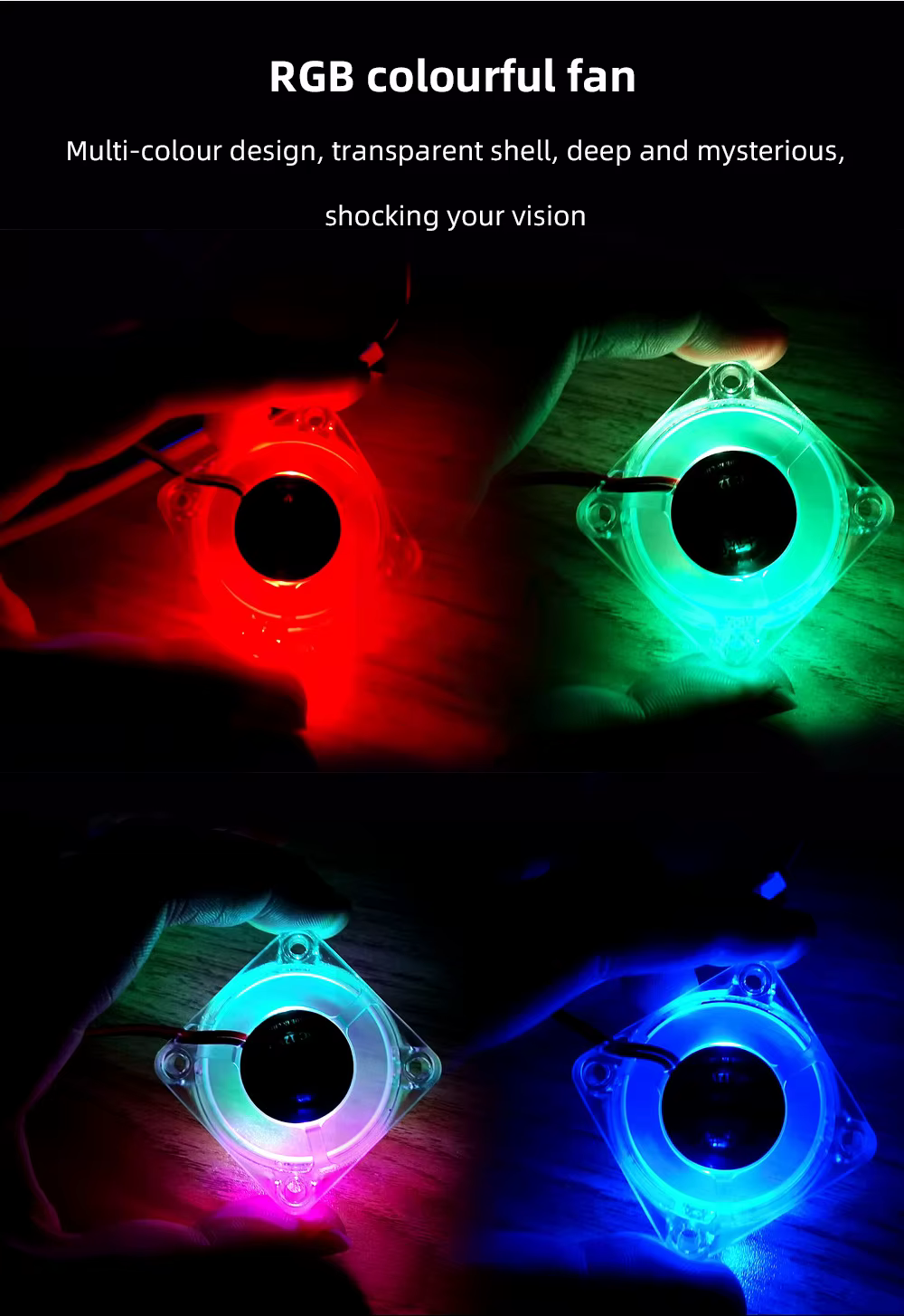 Detalle del ventilador RGB XCR3D