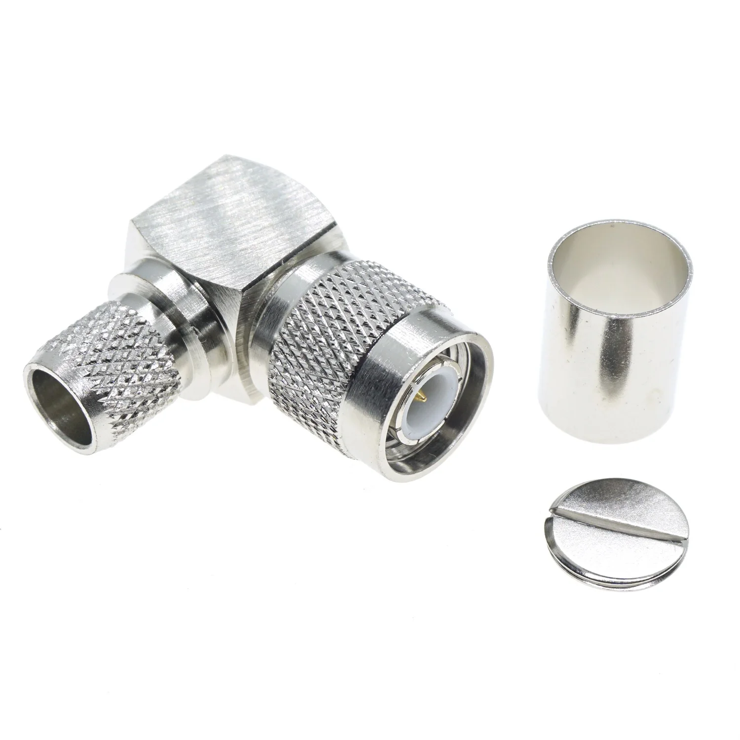Conector TNC macho ángulo recto