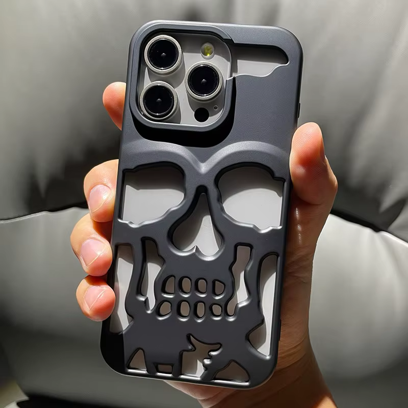 Vista frontal del diseño skull