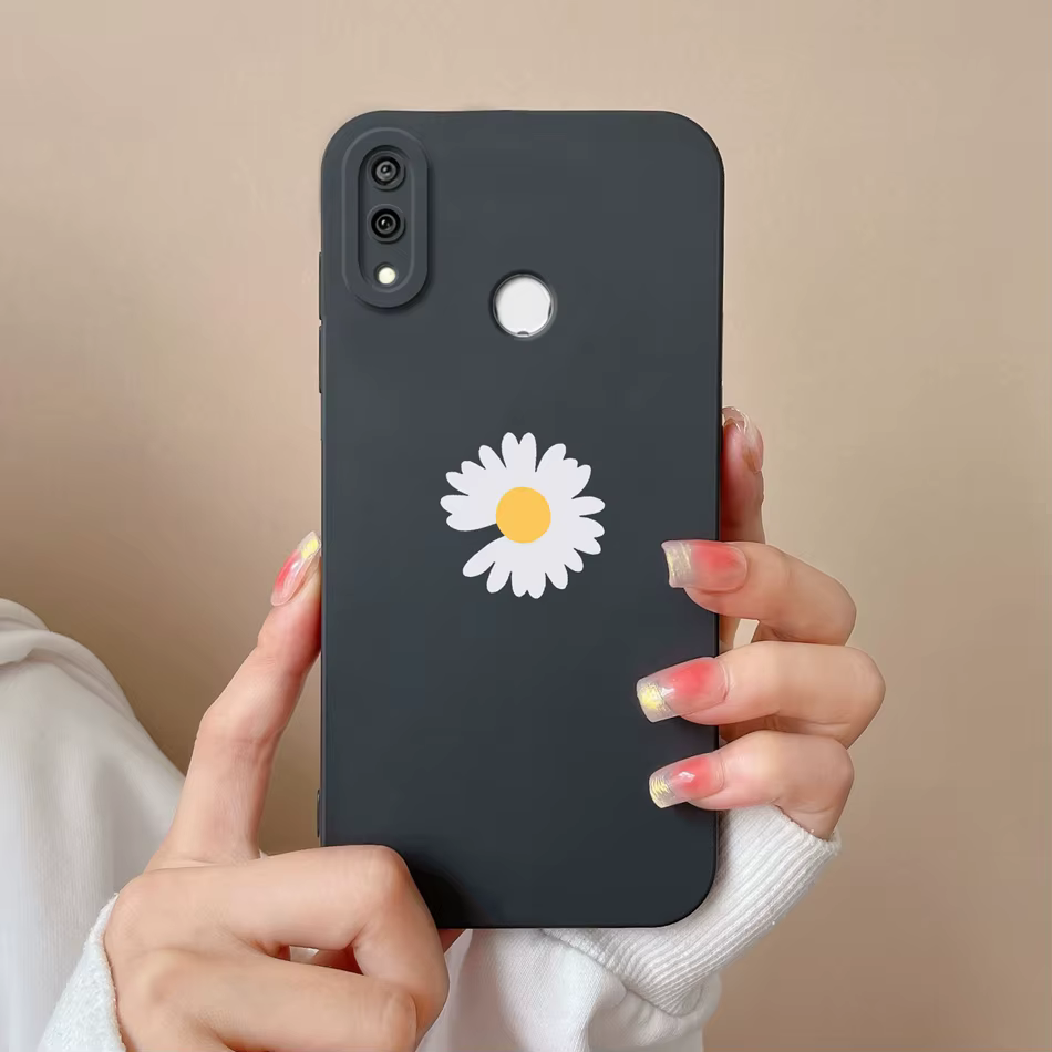 Funda de silicona negra para Huawei Y9s