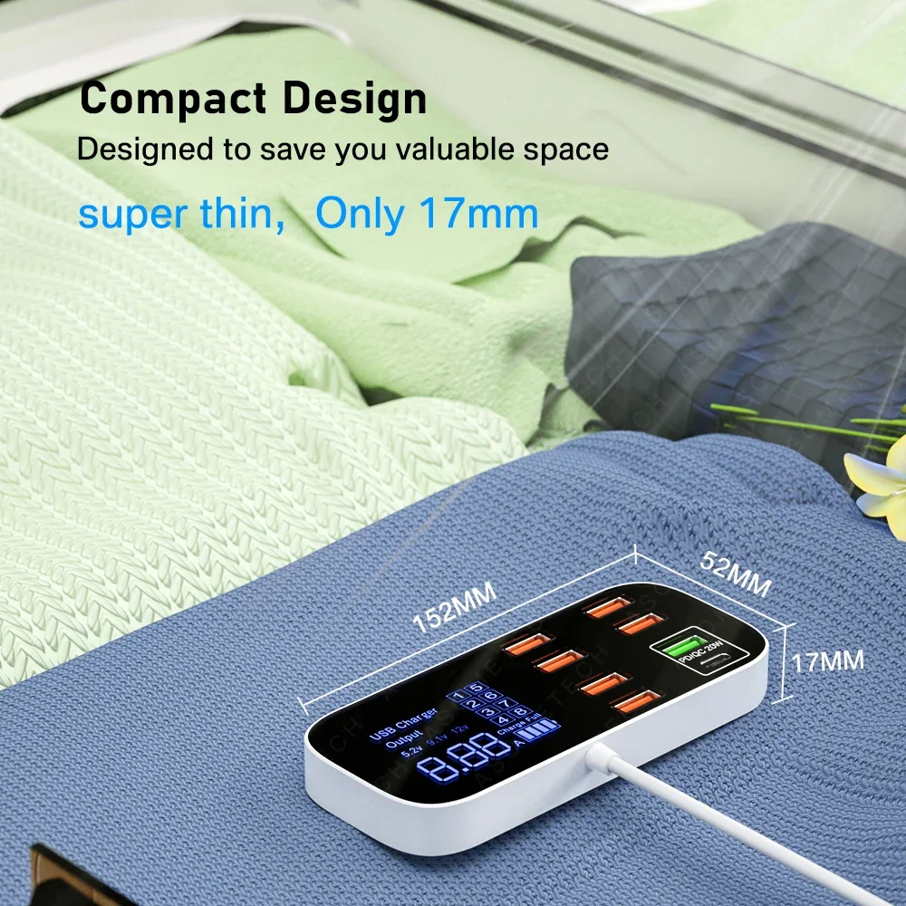 Cargador USB Carga Rápida con HUB – Viaje Móvil - imagen 5