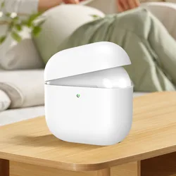 Apple Funda AirPods 4 - silicona suave y protección antigolpes
