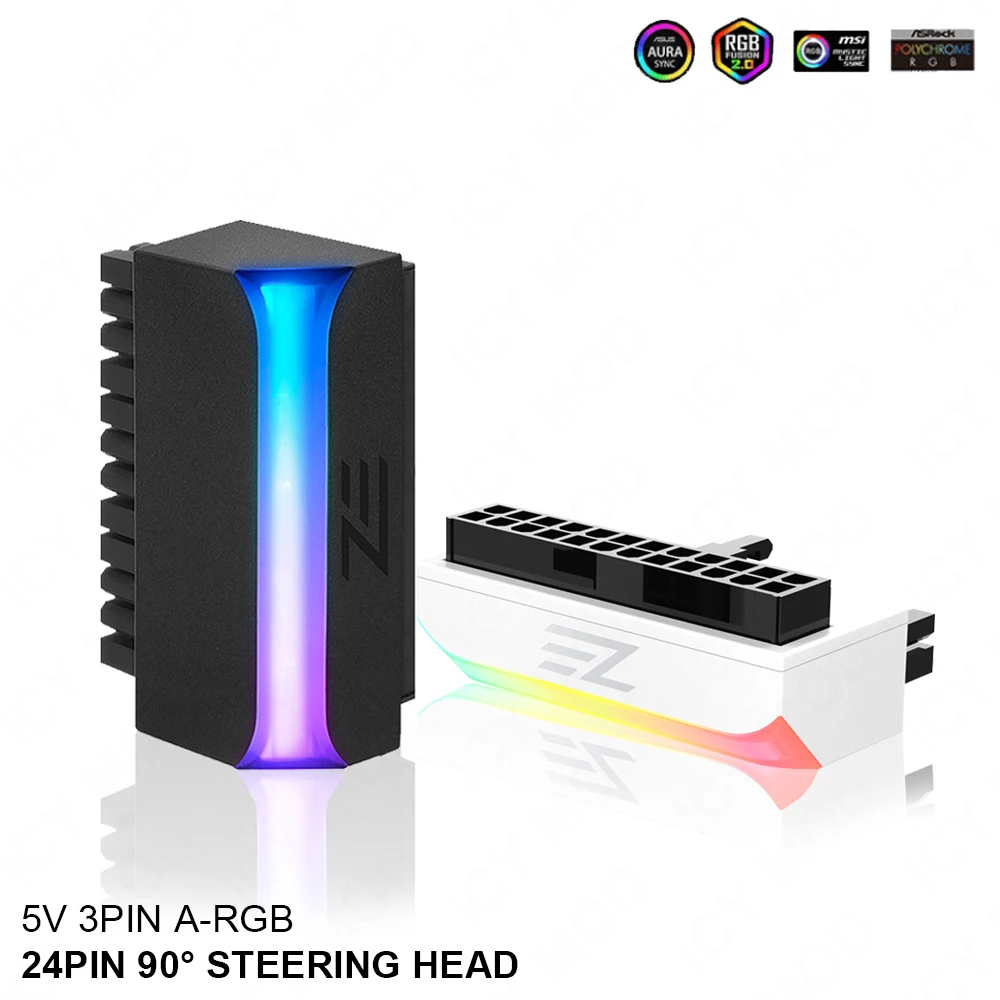 Convertidor 24 pines a 90 grados para placa base A-RGB vertical 5V - imagen 3
