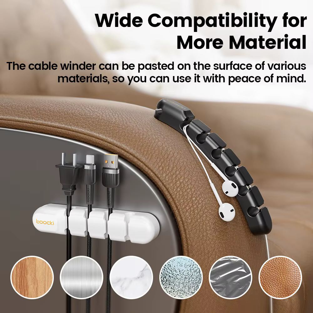 Toocki Organizador de Cables USB-C Flexible para Escritorio - imagen 2