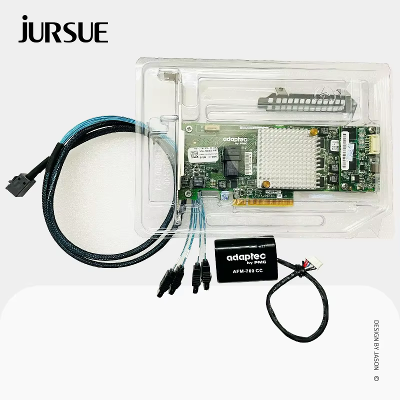 Tarjeta controladora RAID ASR-8405 vista frontal con puertos SFF-8643