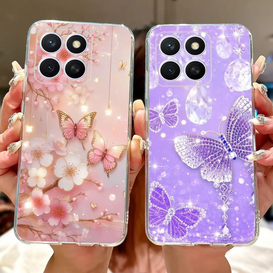 Funda Silicona Honor X8c 2025 – Diseño Flor Mariposa - imagen 3