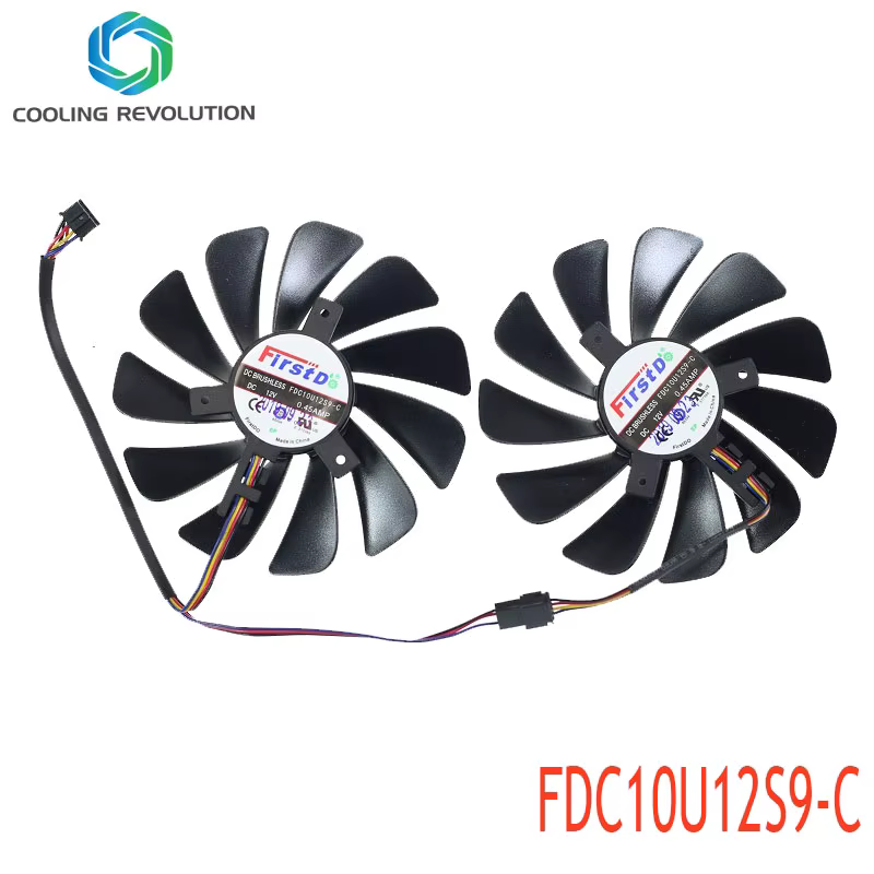 Ventilador de tarjeta gráfica 95MM FDC10U12S9-C vista frontal