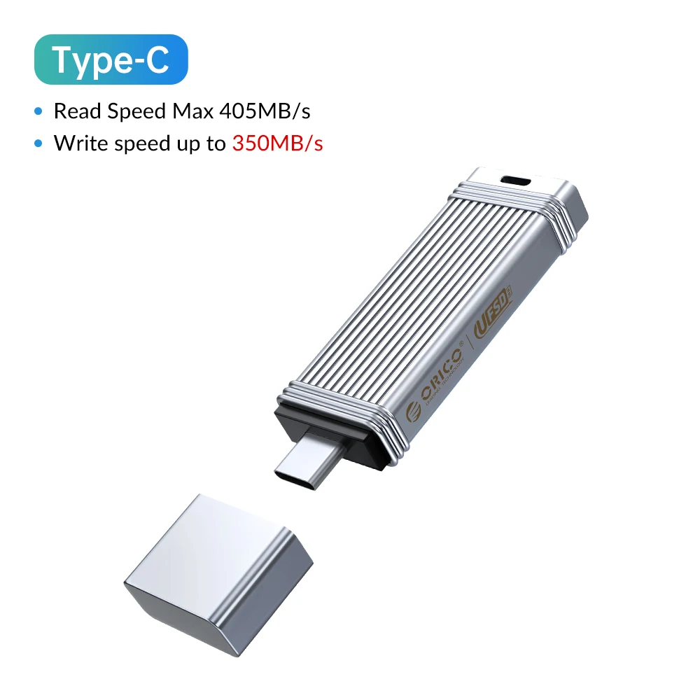 Pendrive ORICO UFSD con conector USB-C