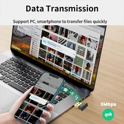 Adaptador USB Bluetooth 5.3 para ordenador