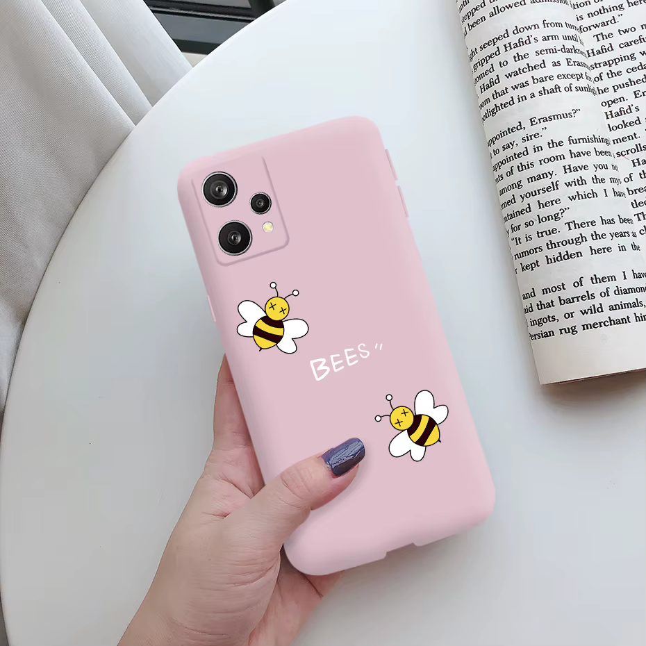 Funda de silicona suave con gato para Realme 9 4G