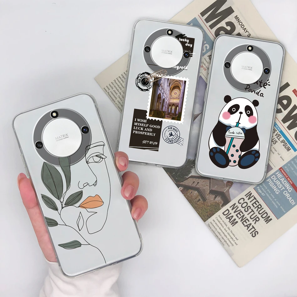 Funda transparente degradada de TPU para Honor Magic5 Lite anticaída - imagen 5