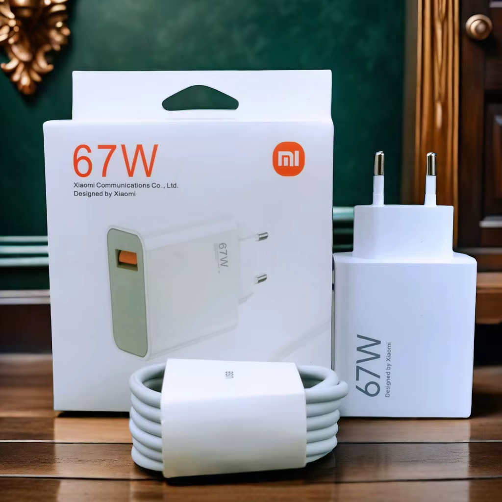 Cargador Xiaomi Turbo 67W visto de frente