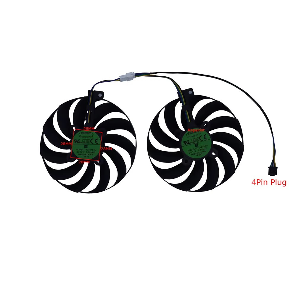 Ventilador de GPU de 95 mm para ASUS RX 5600XT