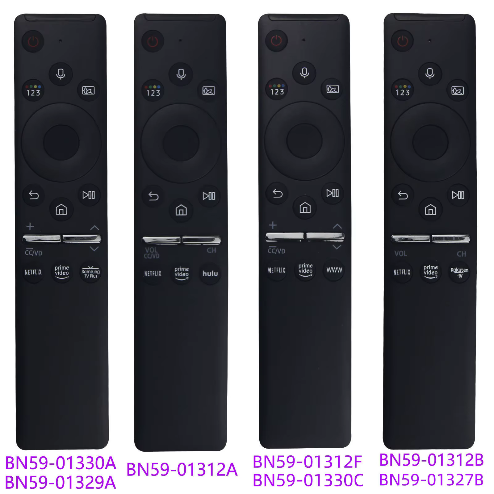 Control remoto Samsung vista frontal