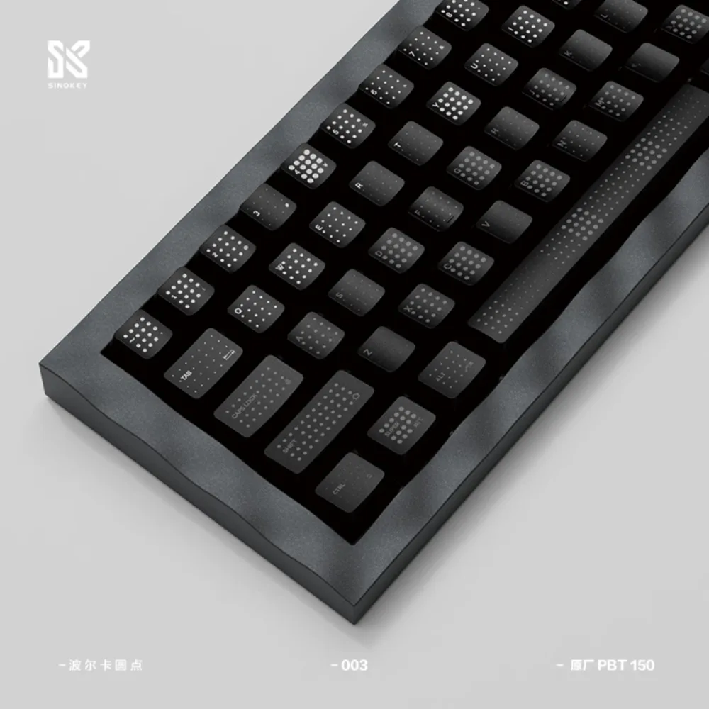 Polkadot Teclas PBT Perfil Cherry Negras para Teclado Mecánico 150 Keys - imagen 4
