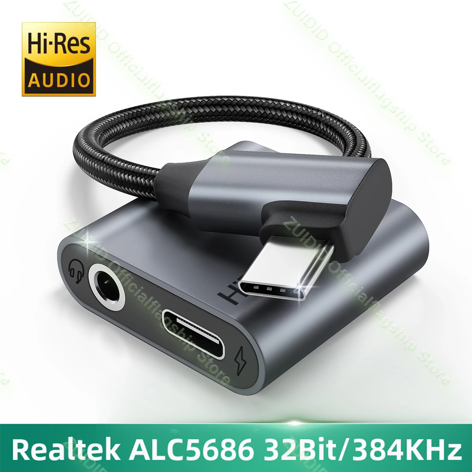 Diseño compacto con conectores USB‑C y jack 3,5 mm