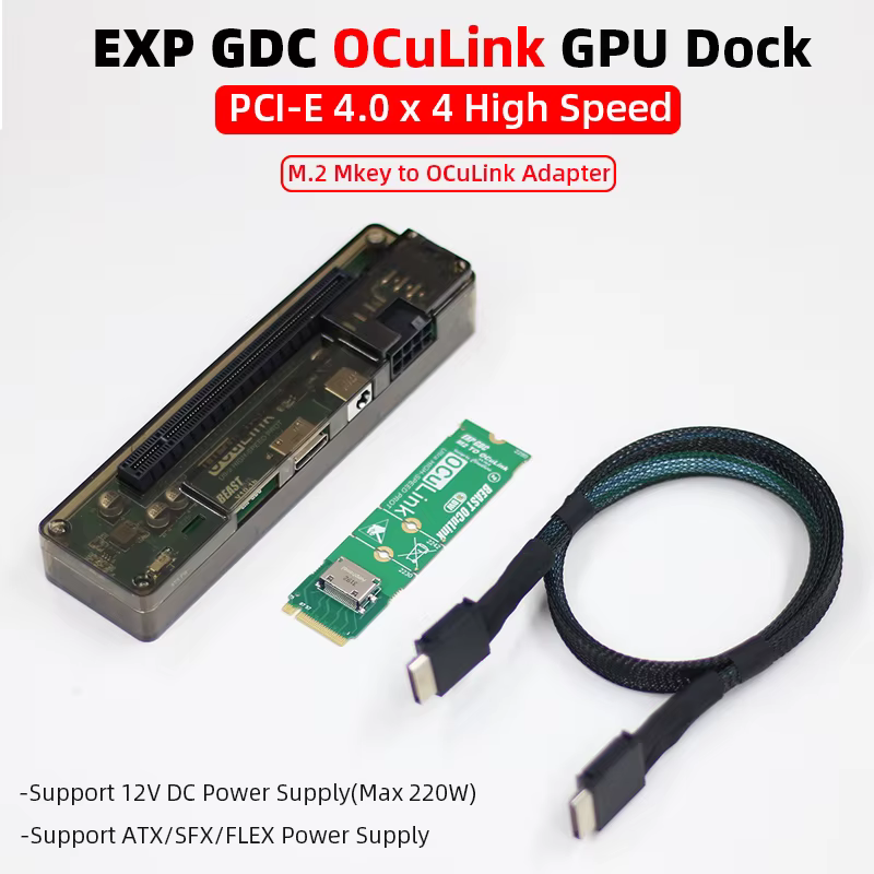 EXP GDC OCuLink – Adaptador de GPU externa M.2 M-Key PCIe 4.0 - imagen 5