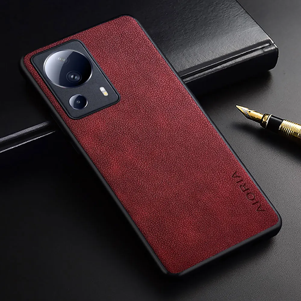 Funda de cuero PU abierta mostrando interior suave