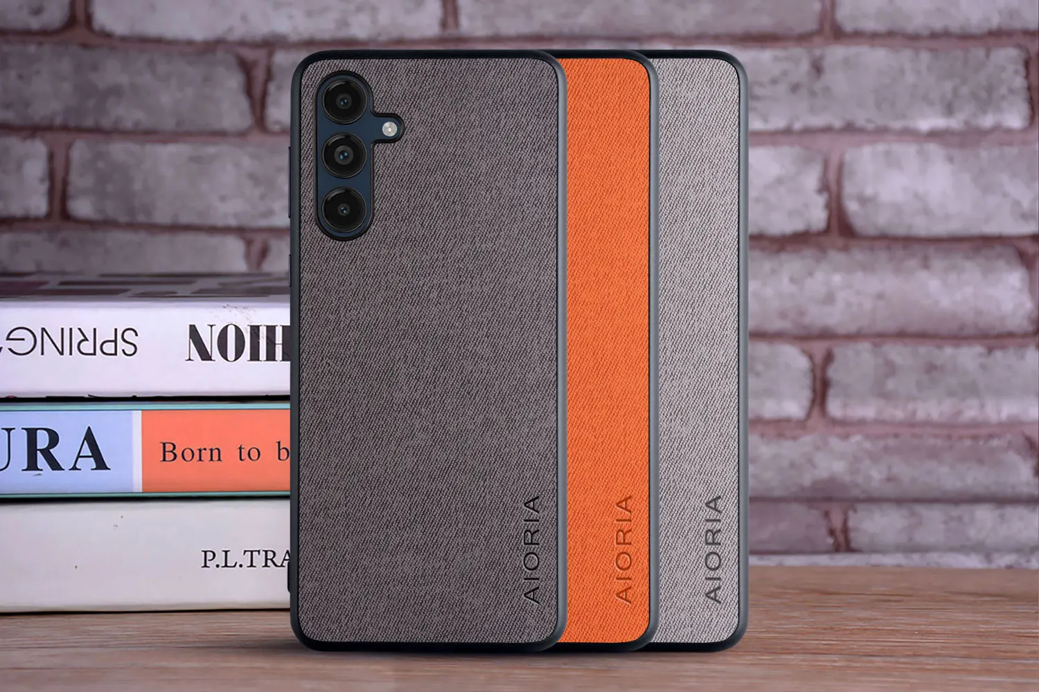 Funda textil en uso