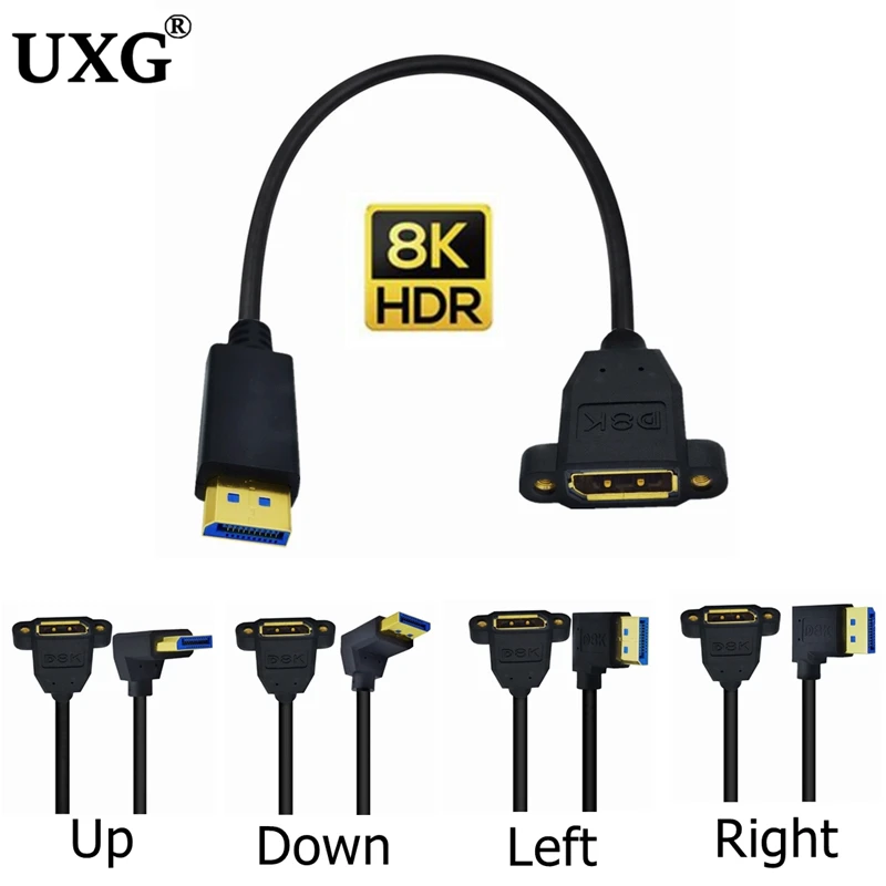 Cable Extensión DisplayPort 8K DP 1.4 Macho a Hembra - imagen 4