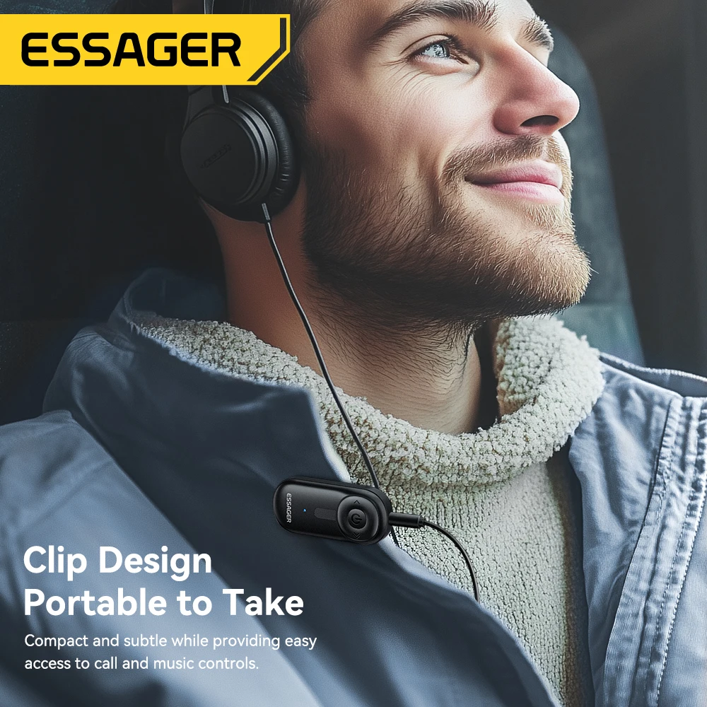 Essager Adaptador Bluetooth 5.3 AUX 3.5mm para Coche y Auriculares - imagen 5