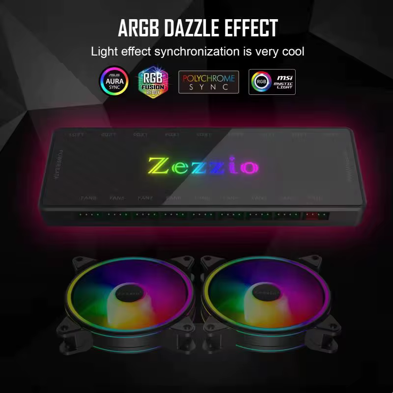 Concentrador Zezzio ARGB PWM vista frontal