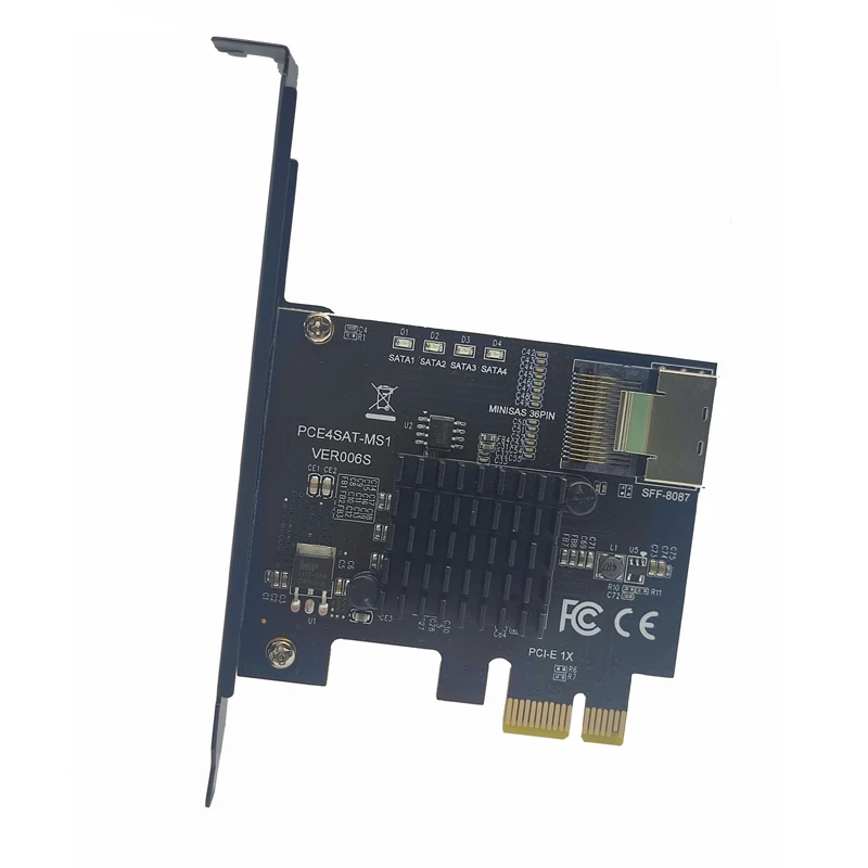Controladora PCIE Mini SAS SFF-8087 – 4 Puertos SATA 3 6Gbps - imagen 5