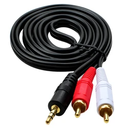 Cable Jack 3,5 mm a RCA dual macho estéreo para audio