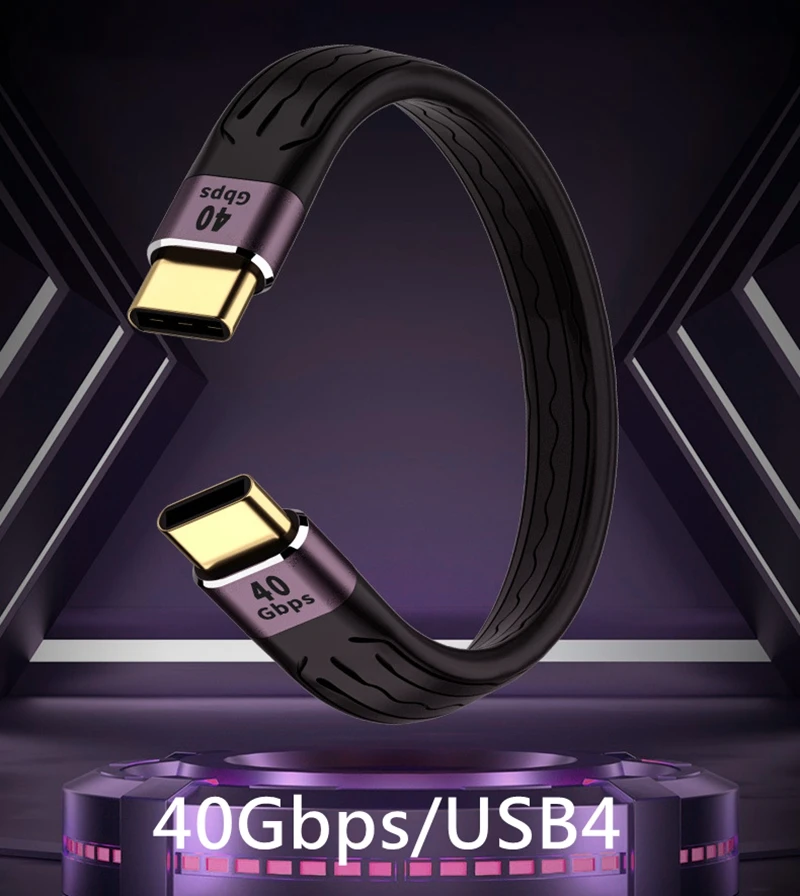 Cable USB-C USB4 40Gbps ultrarrápido
