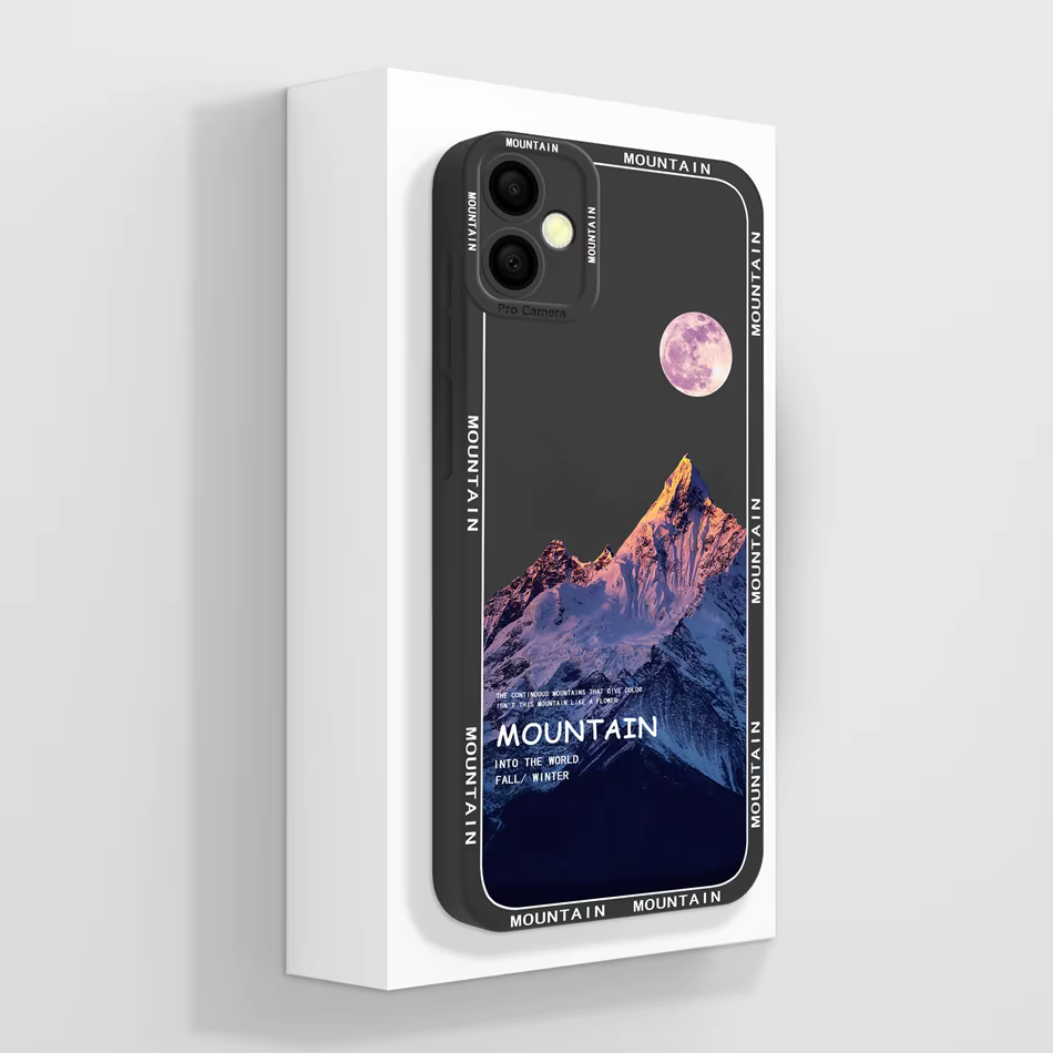 Funda puesta en el teléfono mostrando perfil delgado