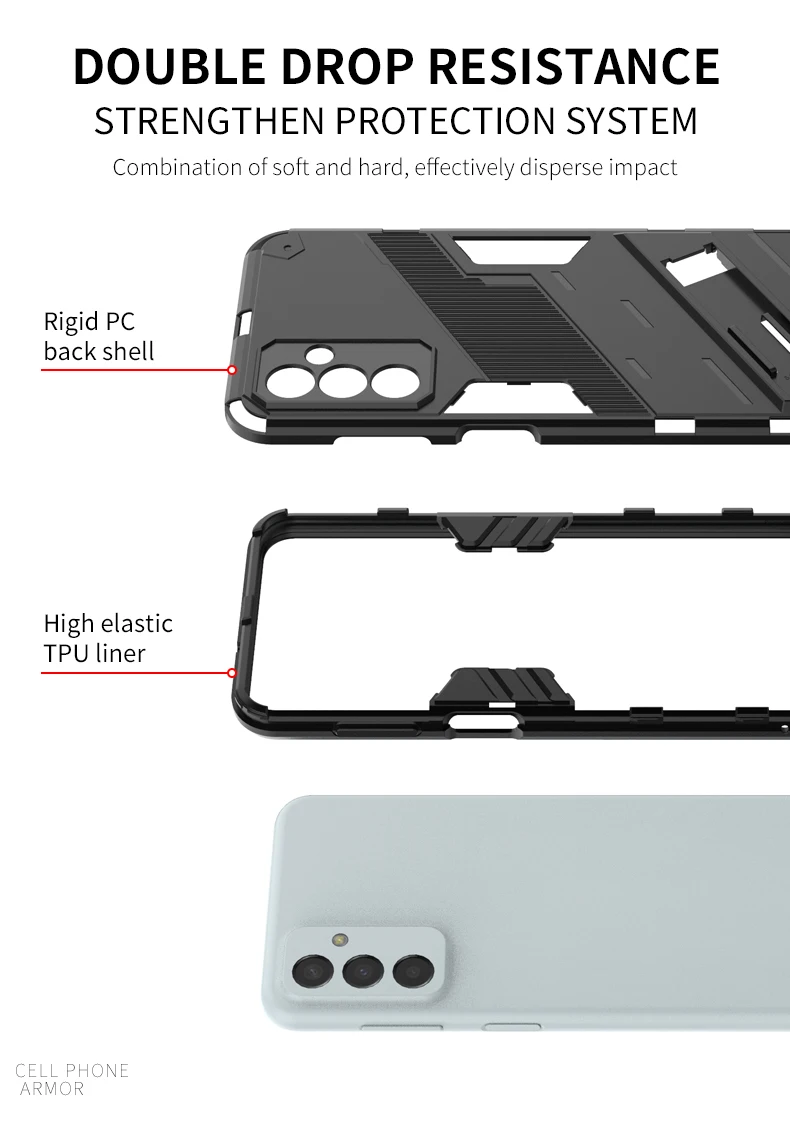Funda con soporte magnético para coche