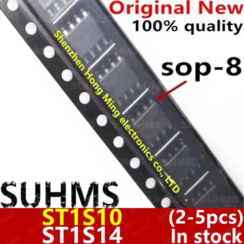 Chipset ST1S10 en encapsulado SOP-8 mostrando su arquitectura compacta